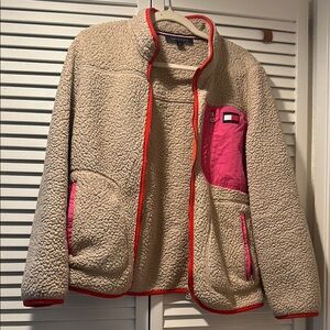 Tommy Hilfiger Sherpa Jacket with Pink Accents